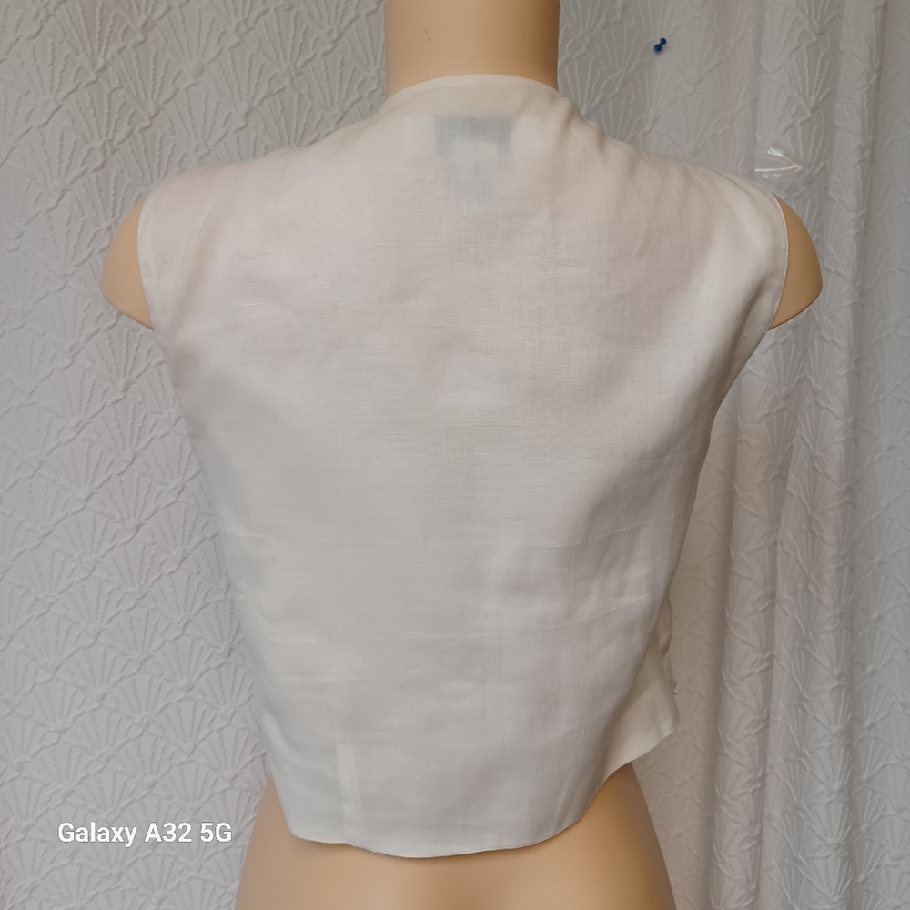 Ravel Women Vest White and Black Textured Fabric Size M - Picture 10 of 16